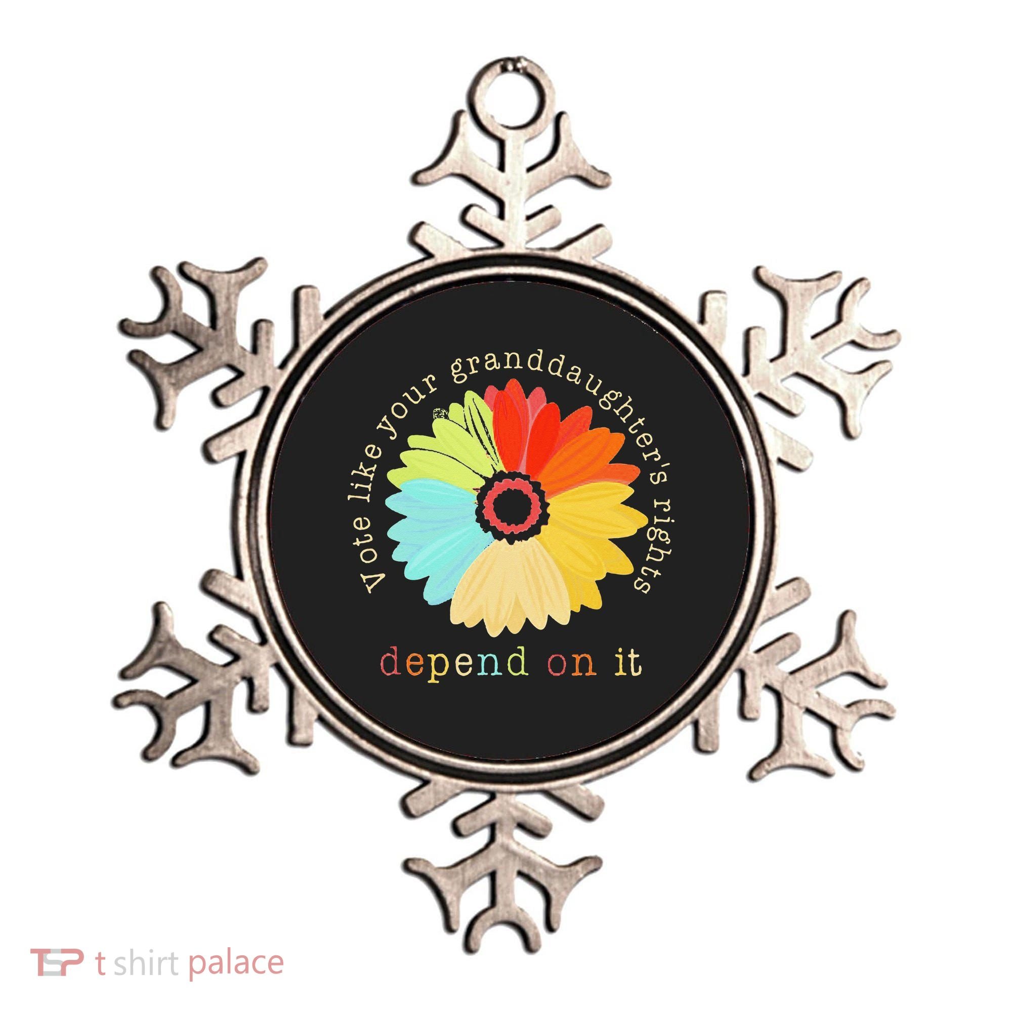 Vote Like Your GranddaughterS Rights Depend On It Feminist Ornament