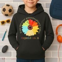 Vote Like Your GranddaughterS Rights Depend On It Feminist Kids Hoodie thumb 2