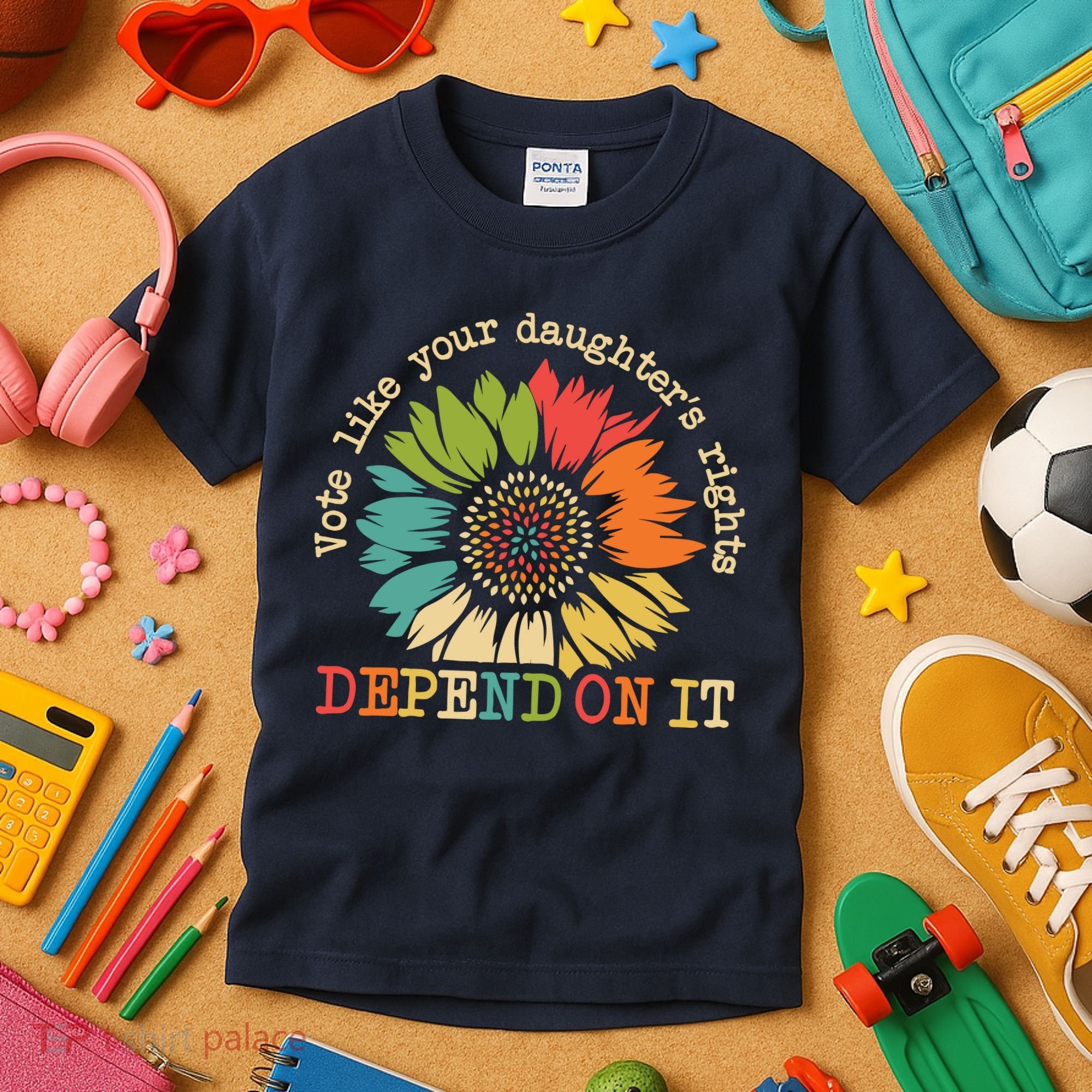 Vote Like Your Daughters Rights Depend On It Kids T-Shirt