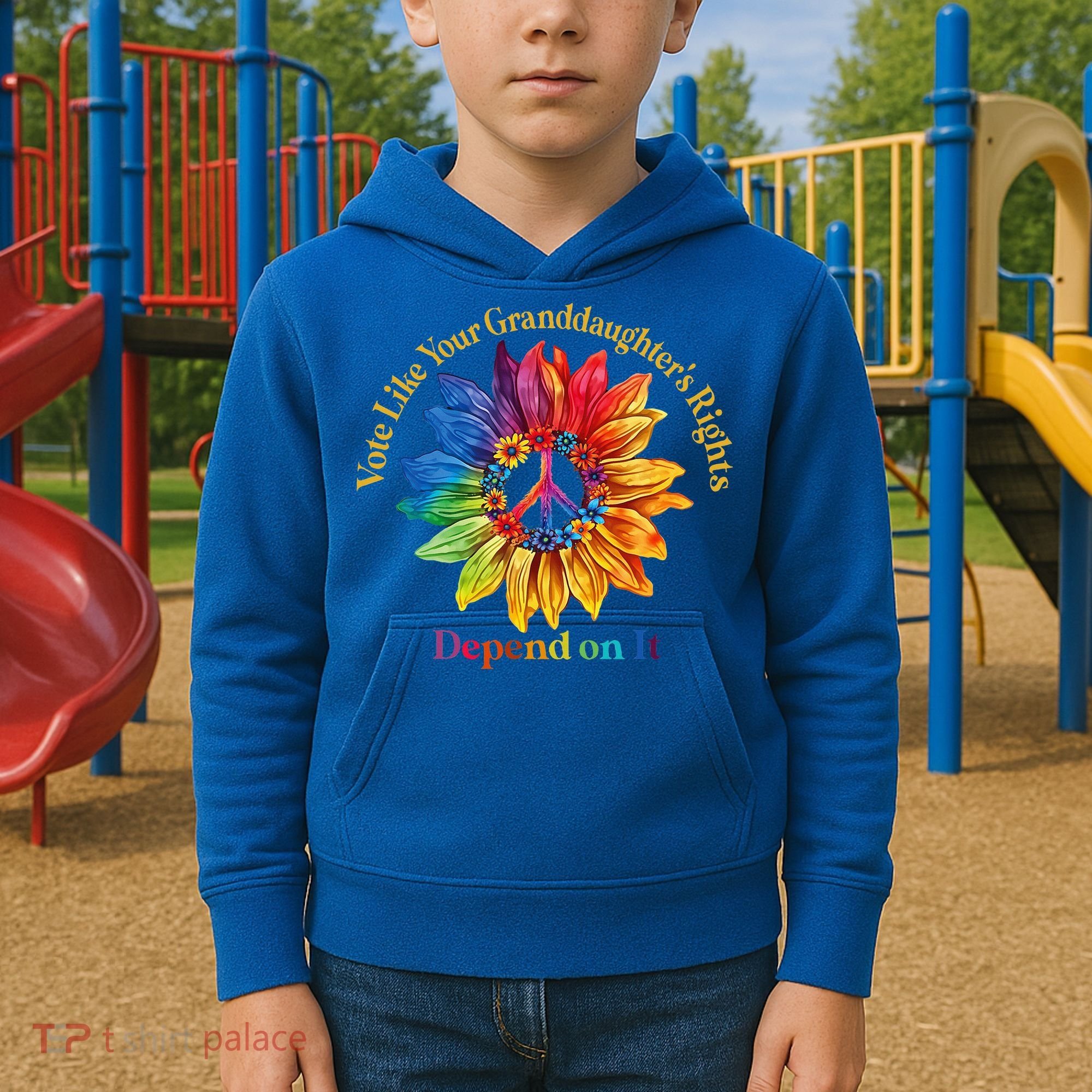 Vote Like Your GranddaughterS Rights Depend On It Kids Hoodie