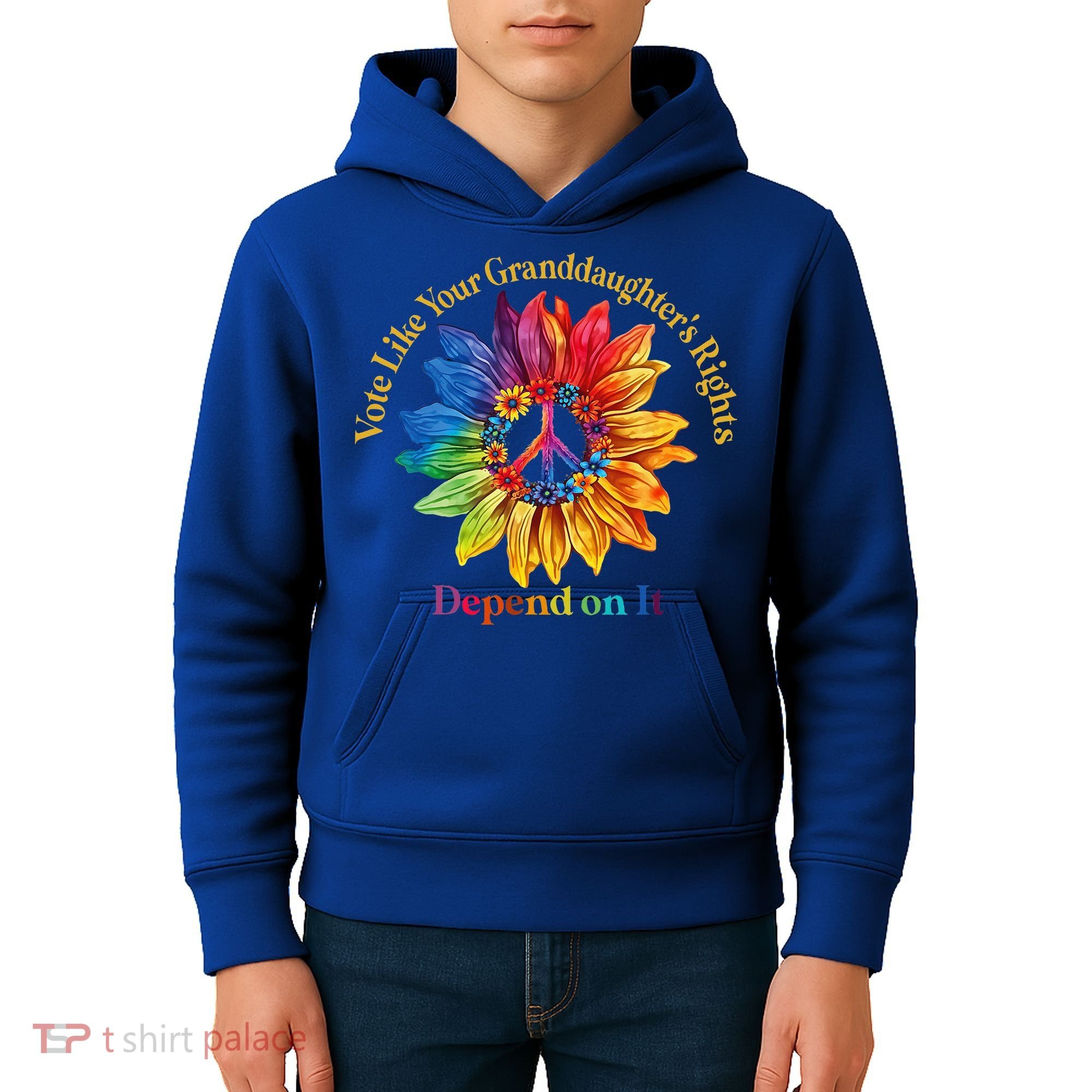 Vote Like Your GranddaughterS Rights Depend On It Kids Hoodie