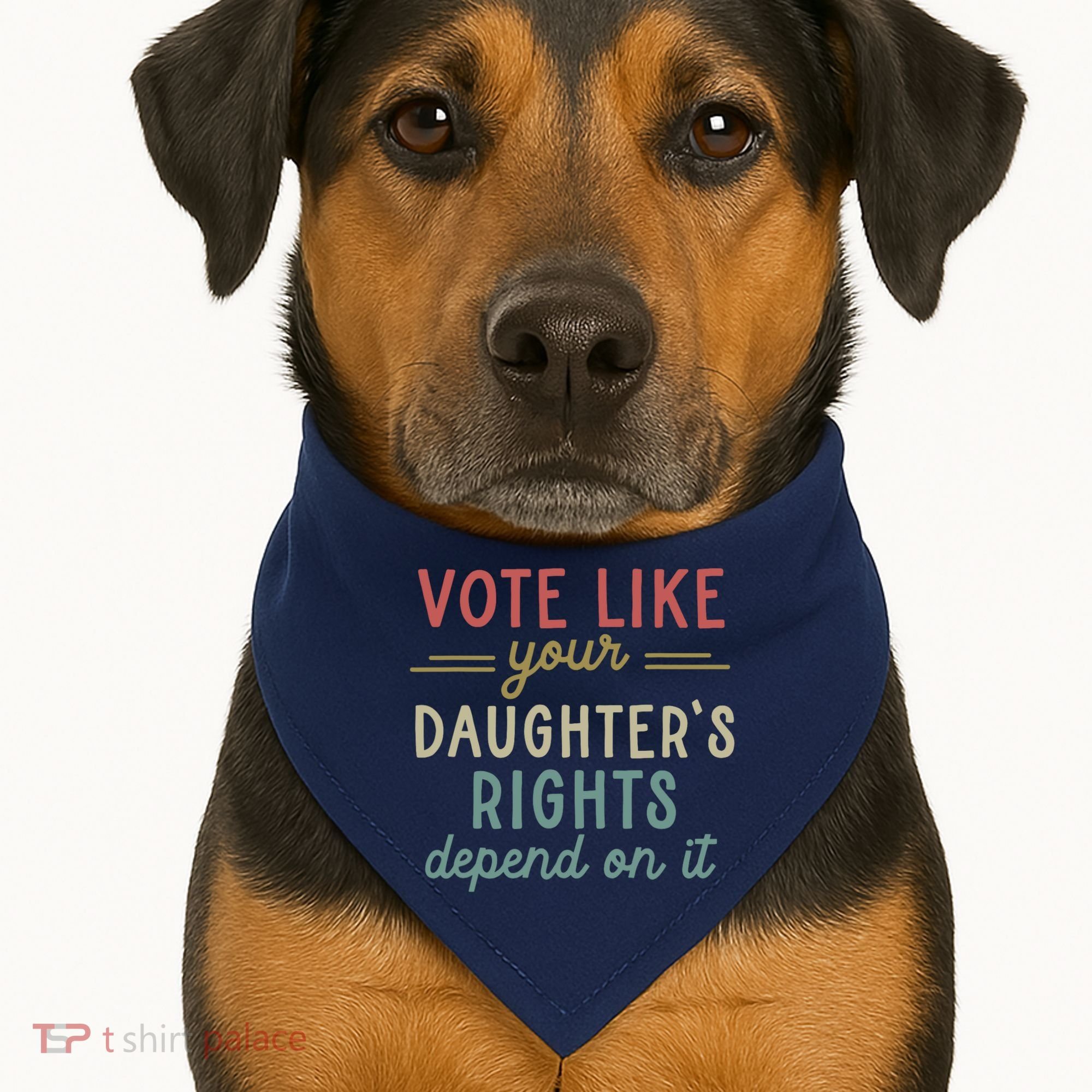 Vote Like Your Daughter’S Rights Depend On It USA-Made Doggie Bandana