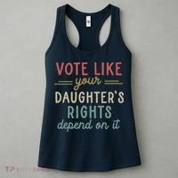 Vote Like Your Daughter’S Rights Depend On It Women's Tank Top thumb 3