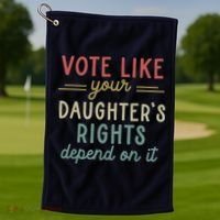 Vote Like Your Daughter’S Rights Depend On It Golf Towel thumb 1