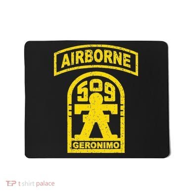 Vintage Mod 1 Geronimo 509th Airborne Parachute Infantry Mousepad