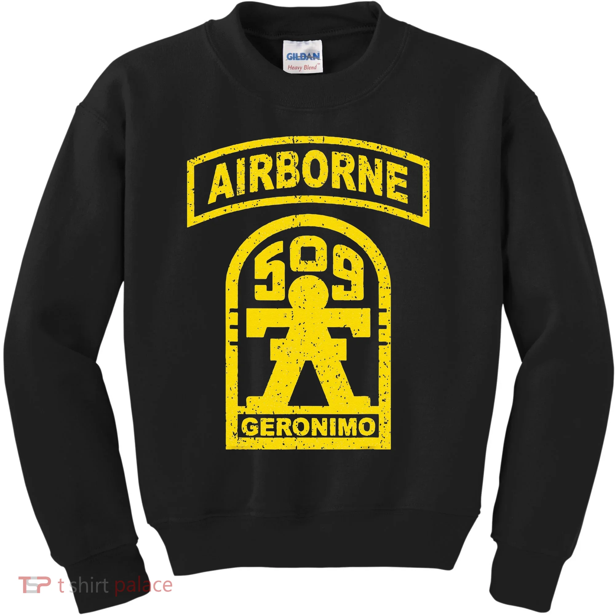 Vintage Mod 1 Geronimo 509th Airborne Parachute Infantry Kids Sweatshirt