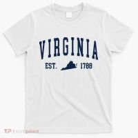 Virginia Map 1788 Vintage Souvenirs Virginia T-Shirt thumb 0