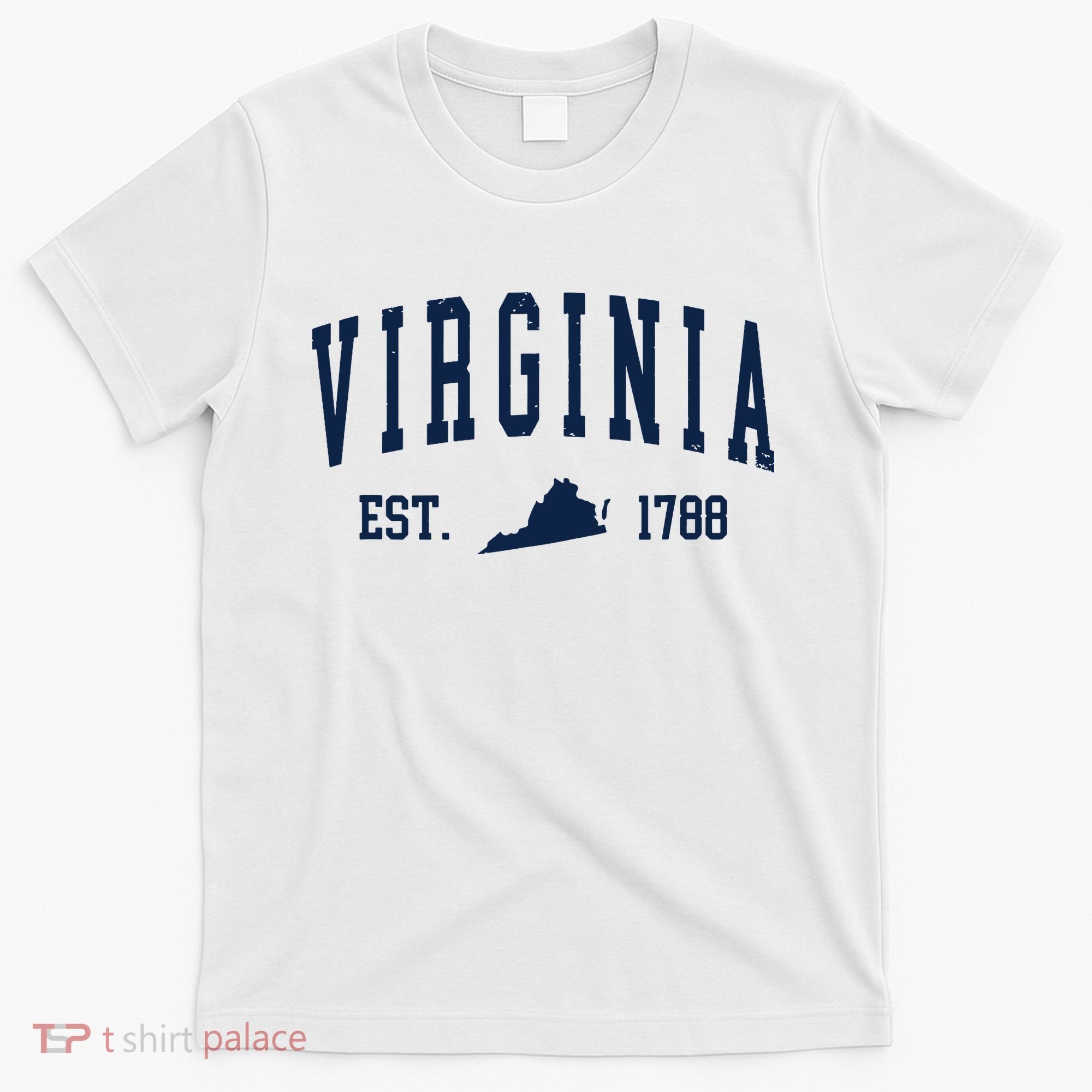 Virginia Map 1788 Vintage Souvenirs Virginia T-Shirt