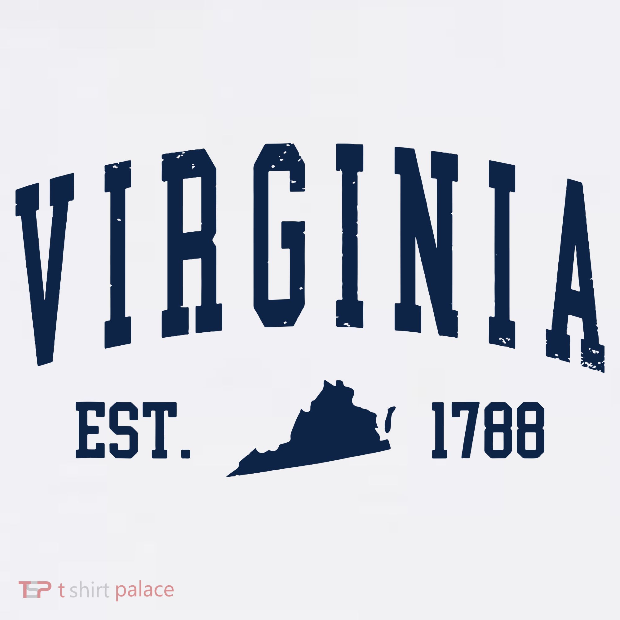 Virginia Map 1788 Vintage Souvenirs Virginia T-Shirt