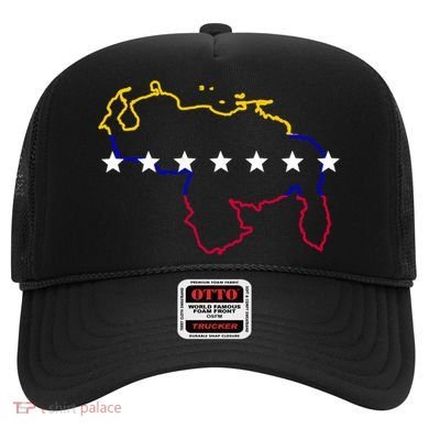 Venezuela Map 7 Stars Flag Gift Hat