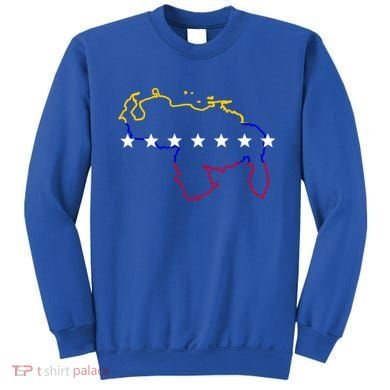 Venezuela Map 7 Stars Flag Gift Sweatshirt