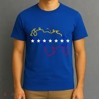 Venezuela Map 7 Stars Flag Gift T-Shirt thumb 3