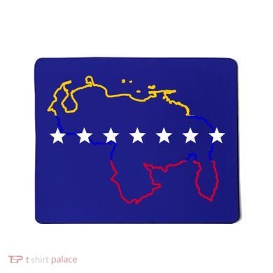 Venezuela Map 7 Stars Flag Gift Mousepad