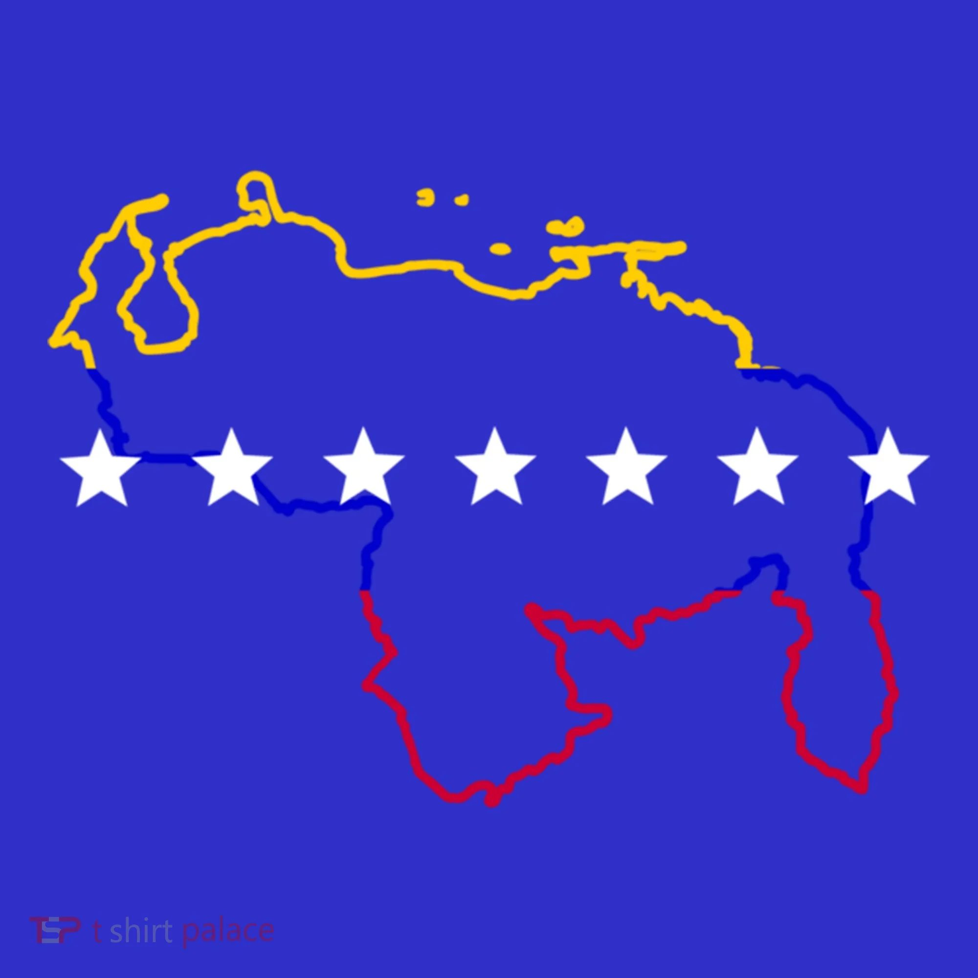 Venezuela Map 7 Stars Flag Gift Baby Bodysuit