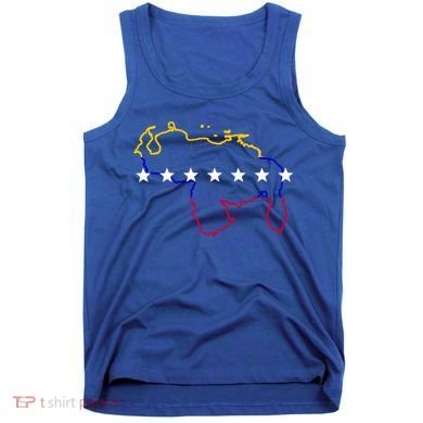 Venezuela Map 7 Stars Flag Gift Tank Top
