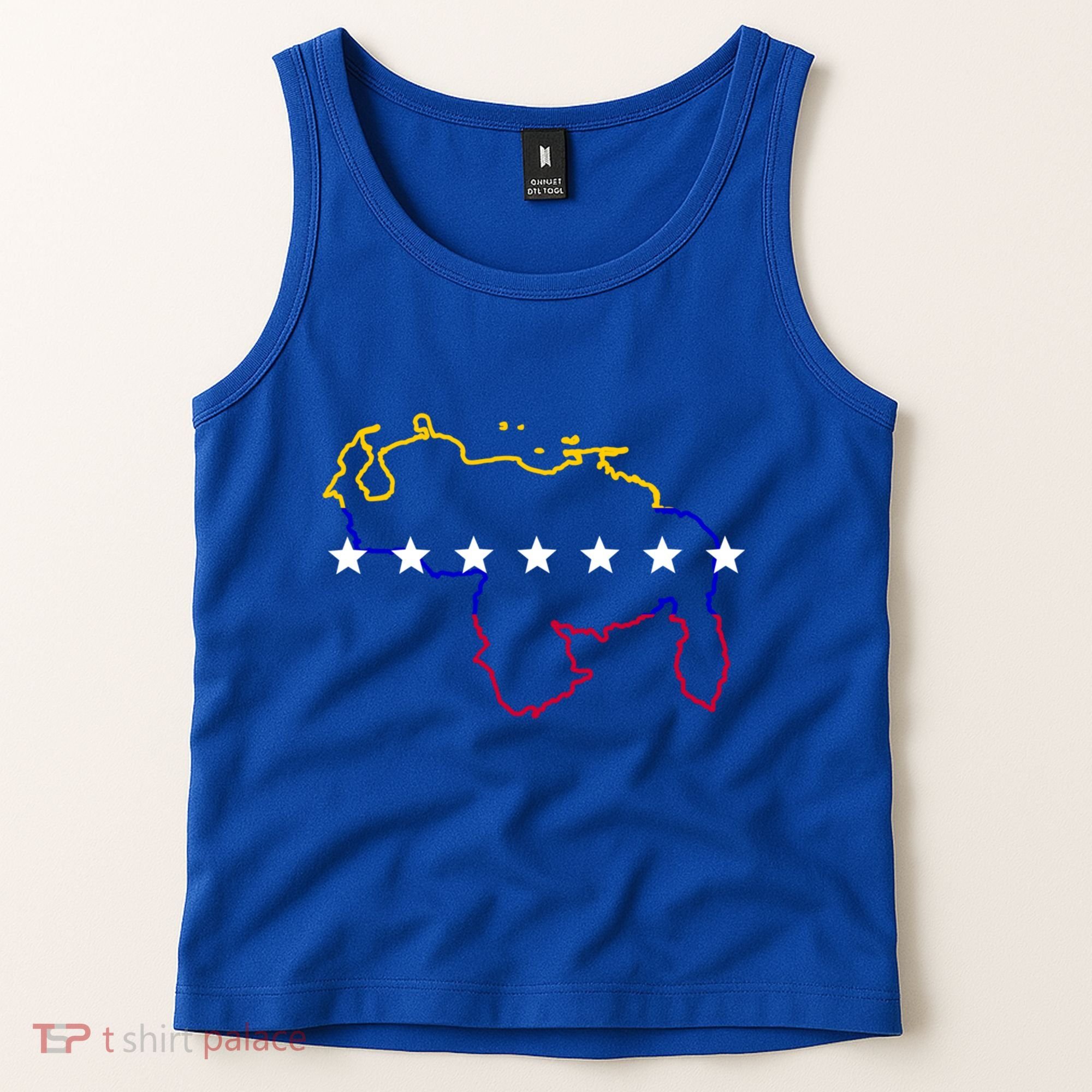 Venezuela Map 7 Stars Flag Gift Tank Top