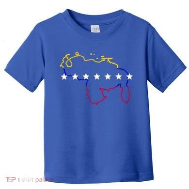Venezuela Map 7 Stars Flag Gift Toddler T-Shirt