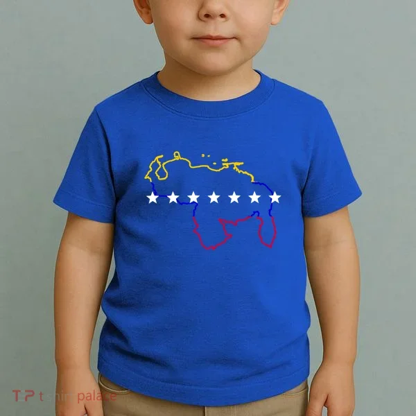 Venezuela Map 7 Stars Flag Gift Toddler T-Shirt