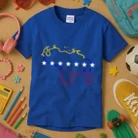 Venezuela Map 7 Stars Flag Gift Kids T-Shirt thumb 3