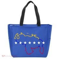 Venezuela Map 7 Stars Flag Gift Tote Bag thumb 0