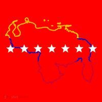Venezuela Map 7 Stars Flag Gift Santa Hat thumb 1