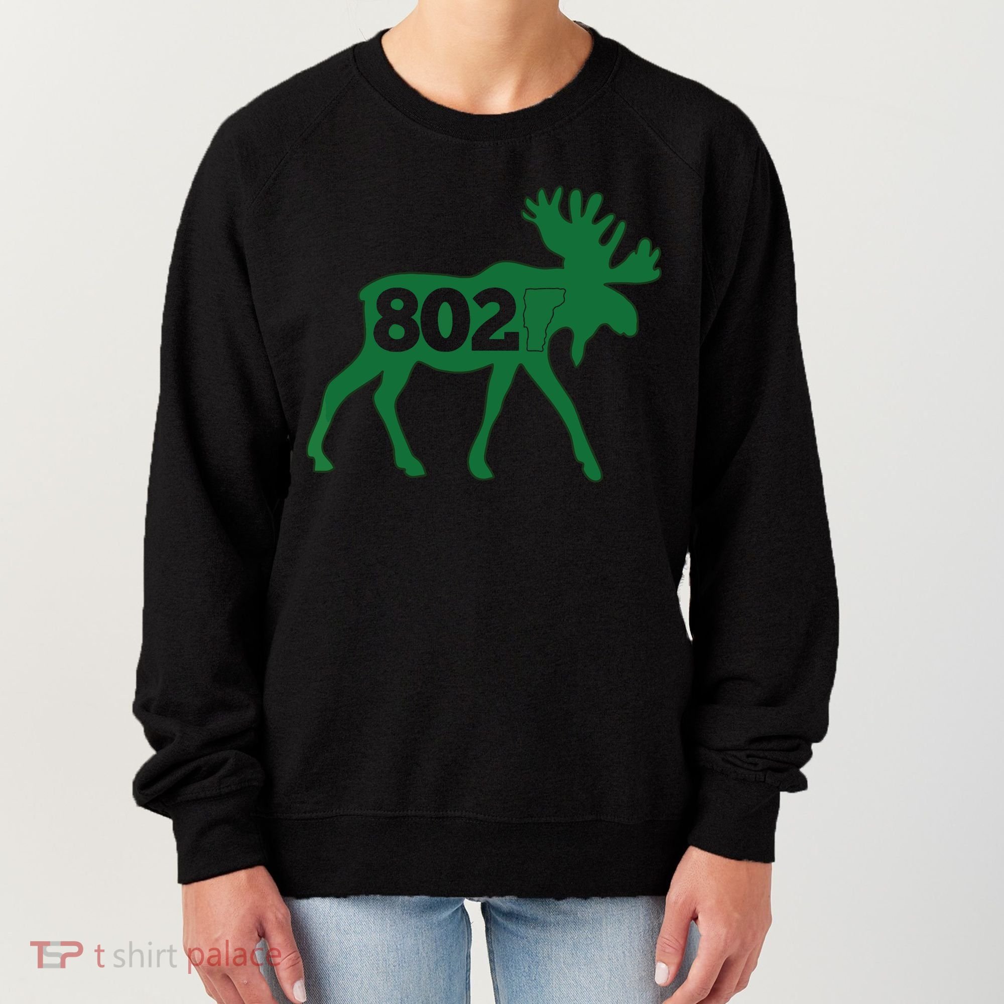 Vermont Moose 802 Vermont Green Mountain State Women's Sweatshirt