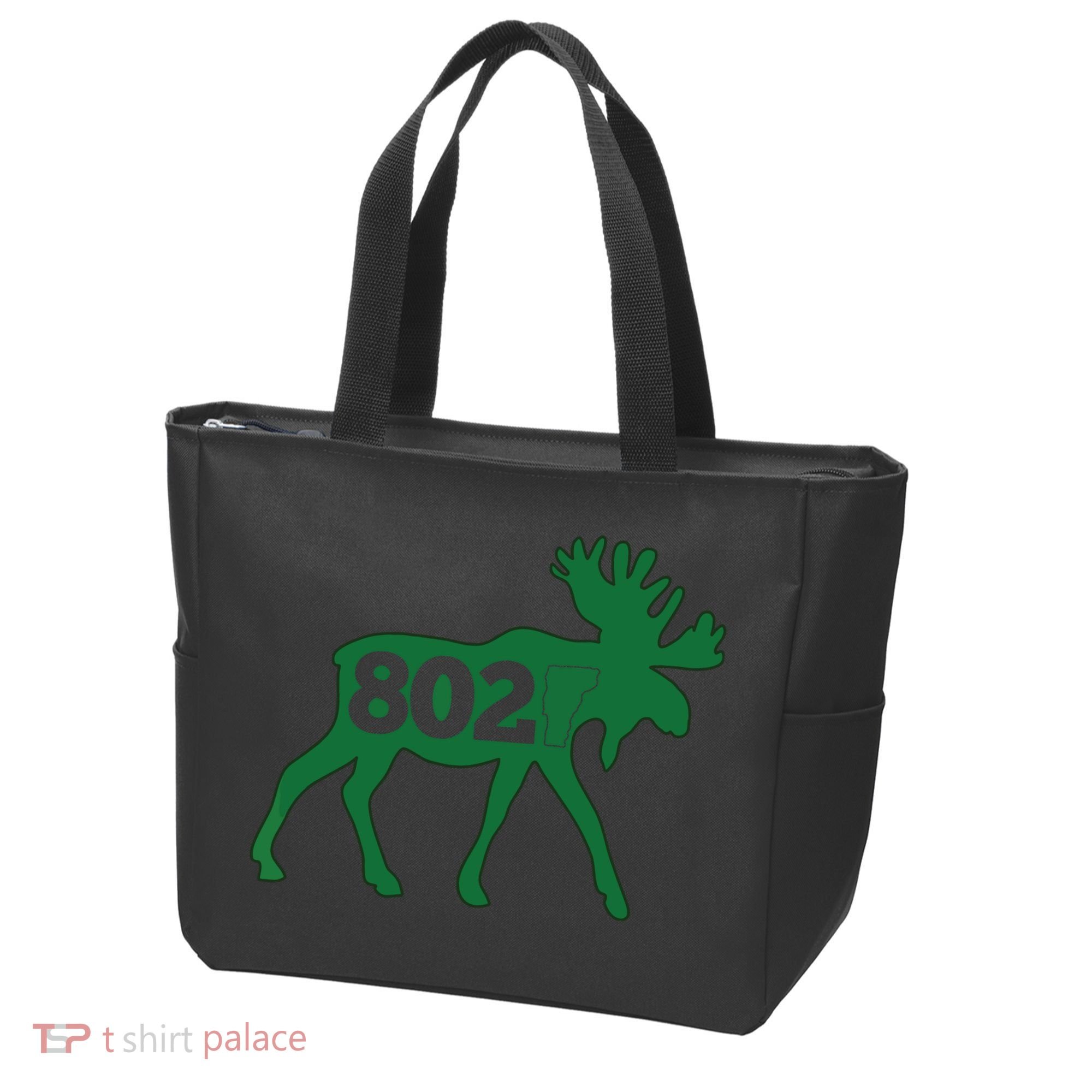 Vermont Moose 802 Vermont Green Mountain State Tote Bag