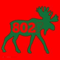 Vermont Moose 802 Vermont Green Mountain State Santa Hat thumb 1