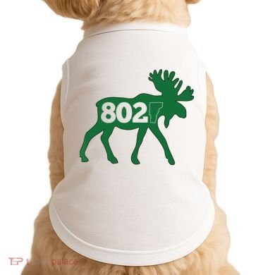 Vermont Moose 802 Vermont Green Mountain State Doggie Tank