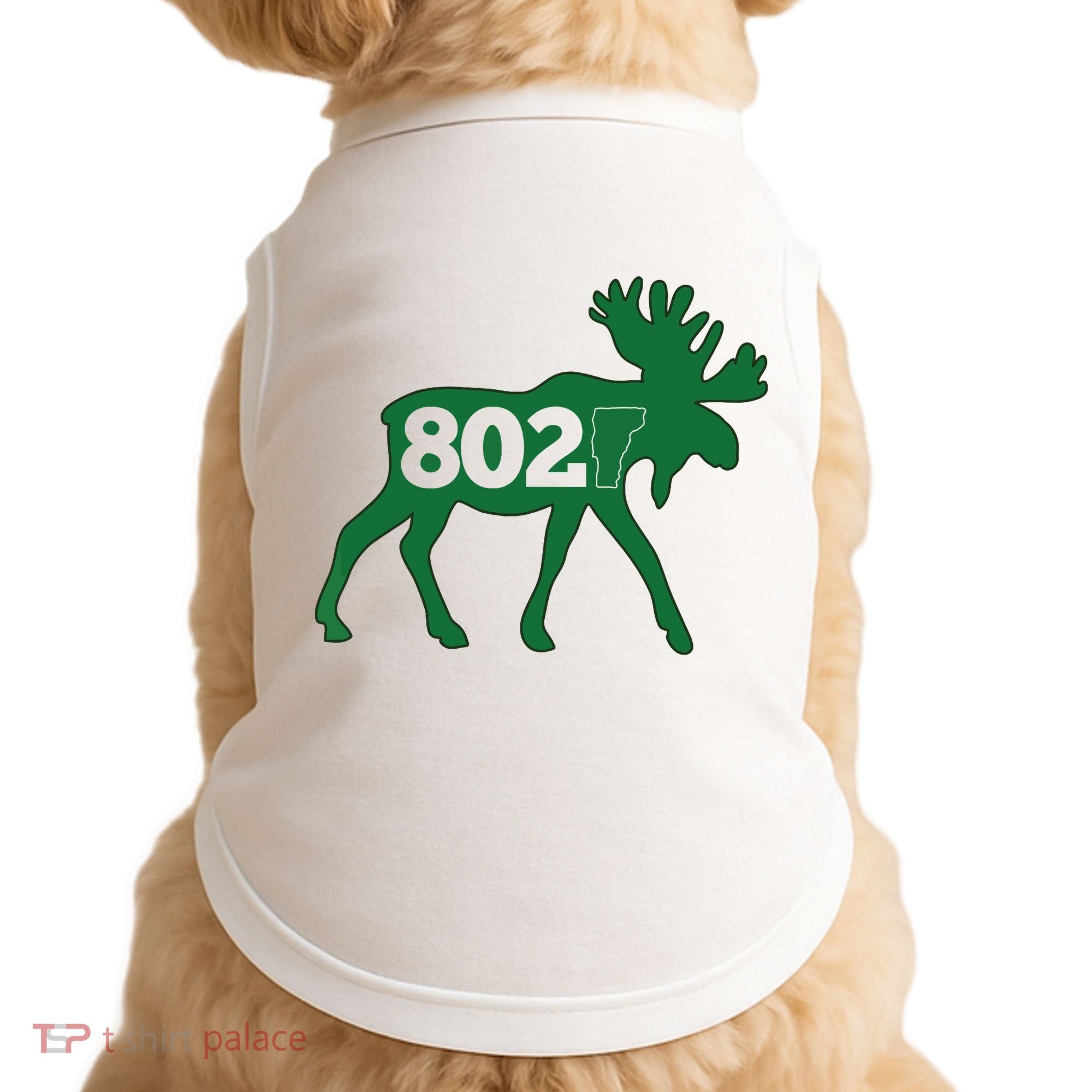 Vermont Moose 802 Vermont Green Mountain State Doggie Tank