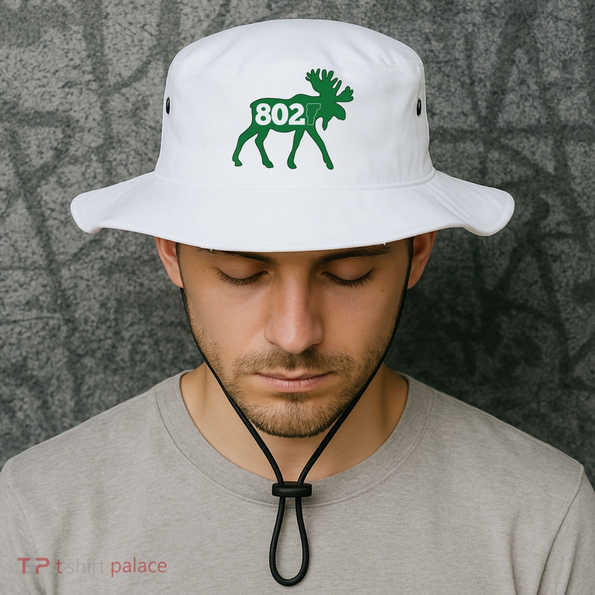 Vermont Moose 802 Vermont Green Mountain State Bucket Hat