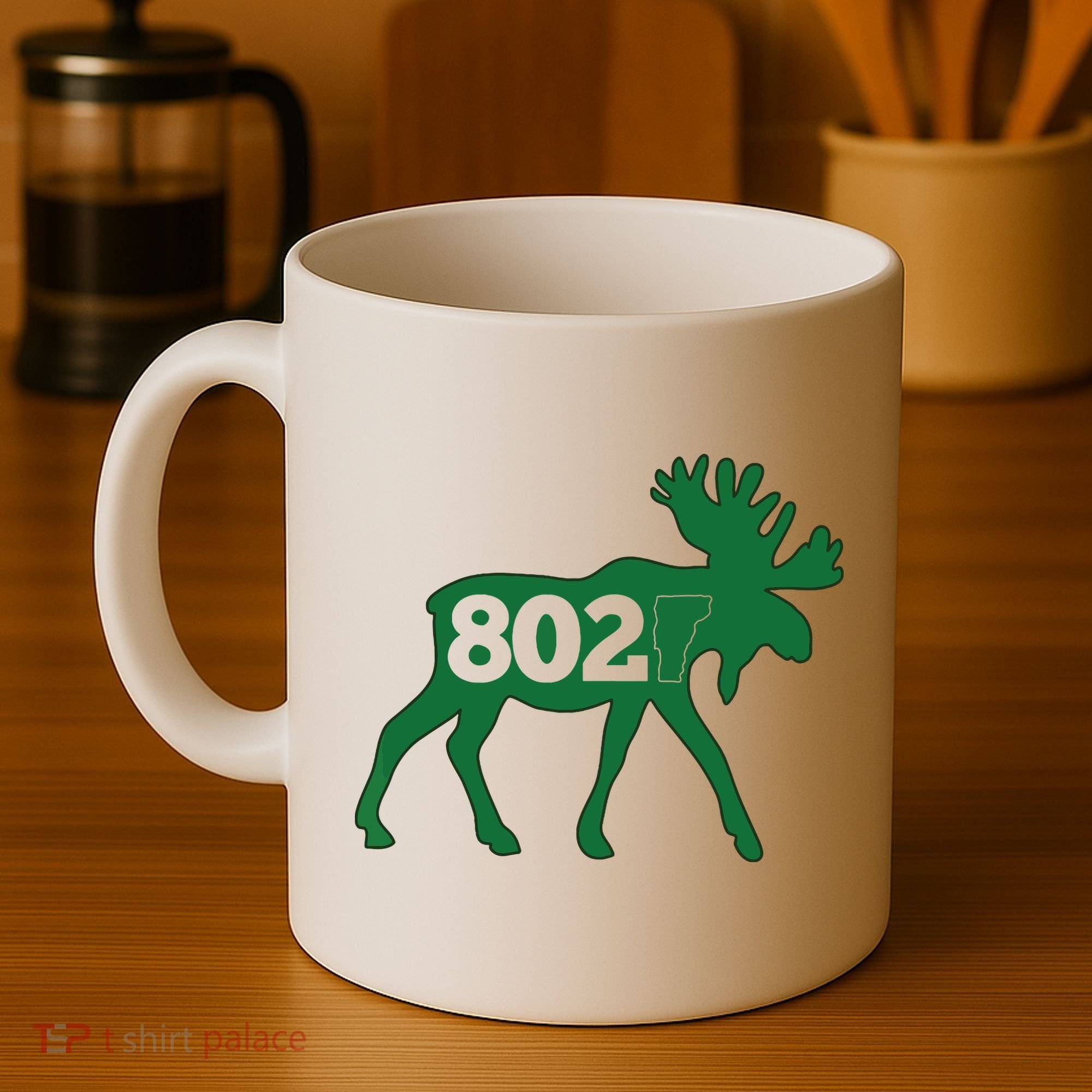 Vermont Moose 802 Vermont Green Mountain State Coffee Mug