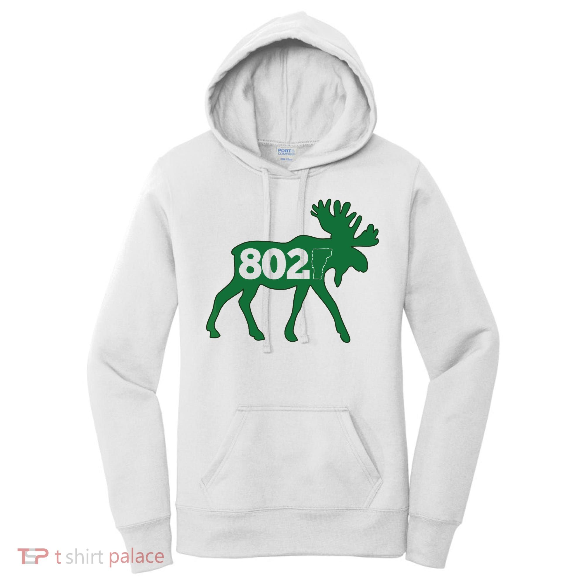 Vermont Moose 802 Vermont Green Mountain State Women's Hoodie