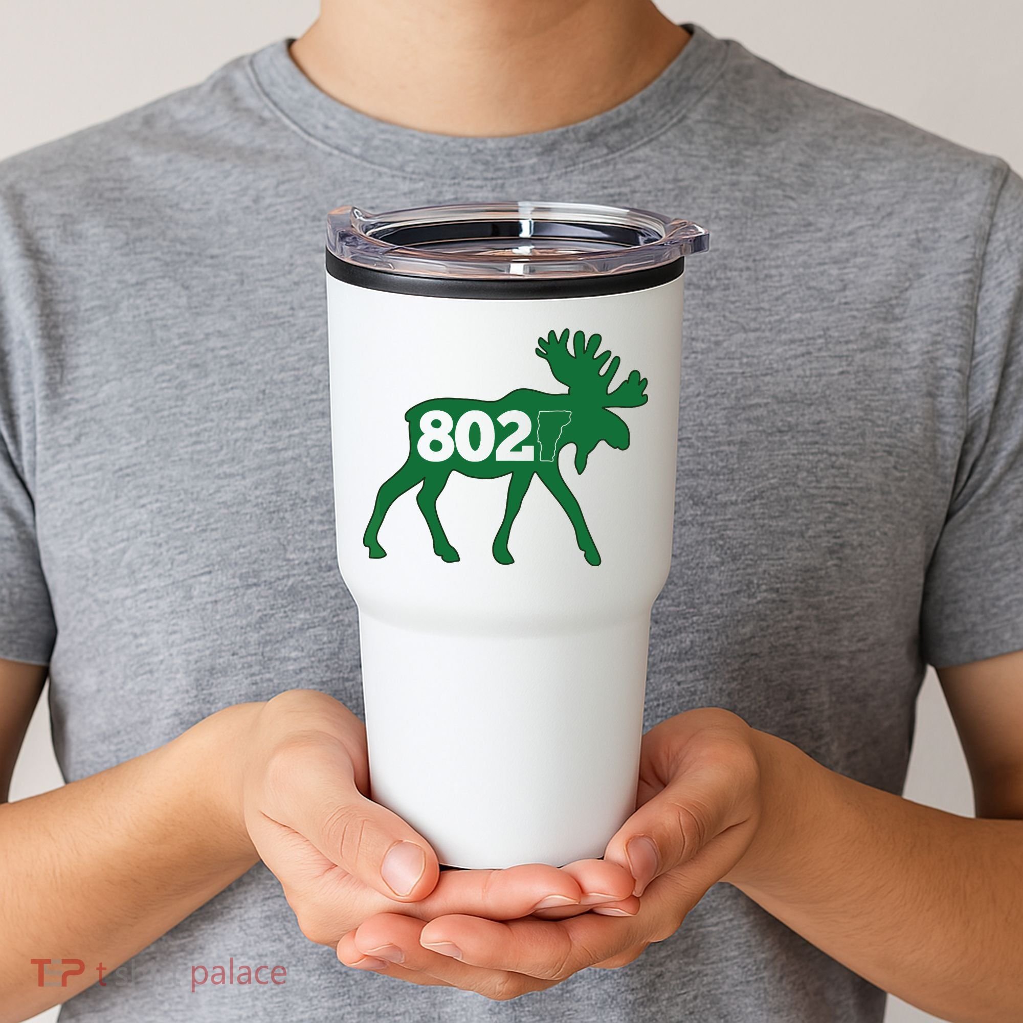 Vermont Moose 802 Vermont Green Mountain State Tumbler
