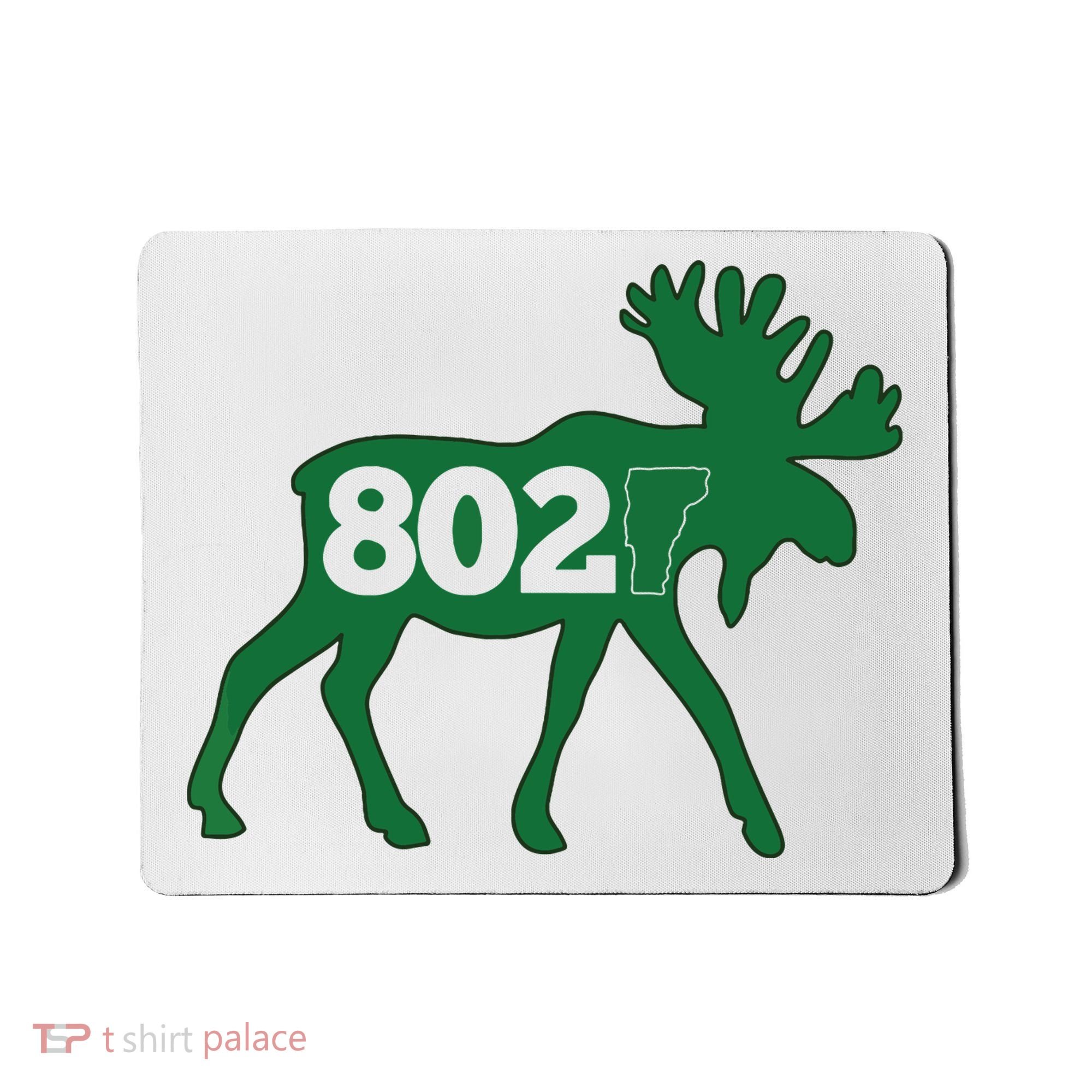 Vermont Moose 802 Vermont Green Mountain State Mousepad