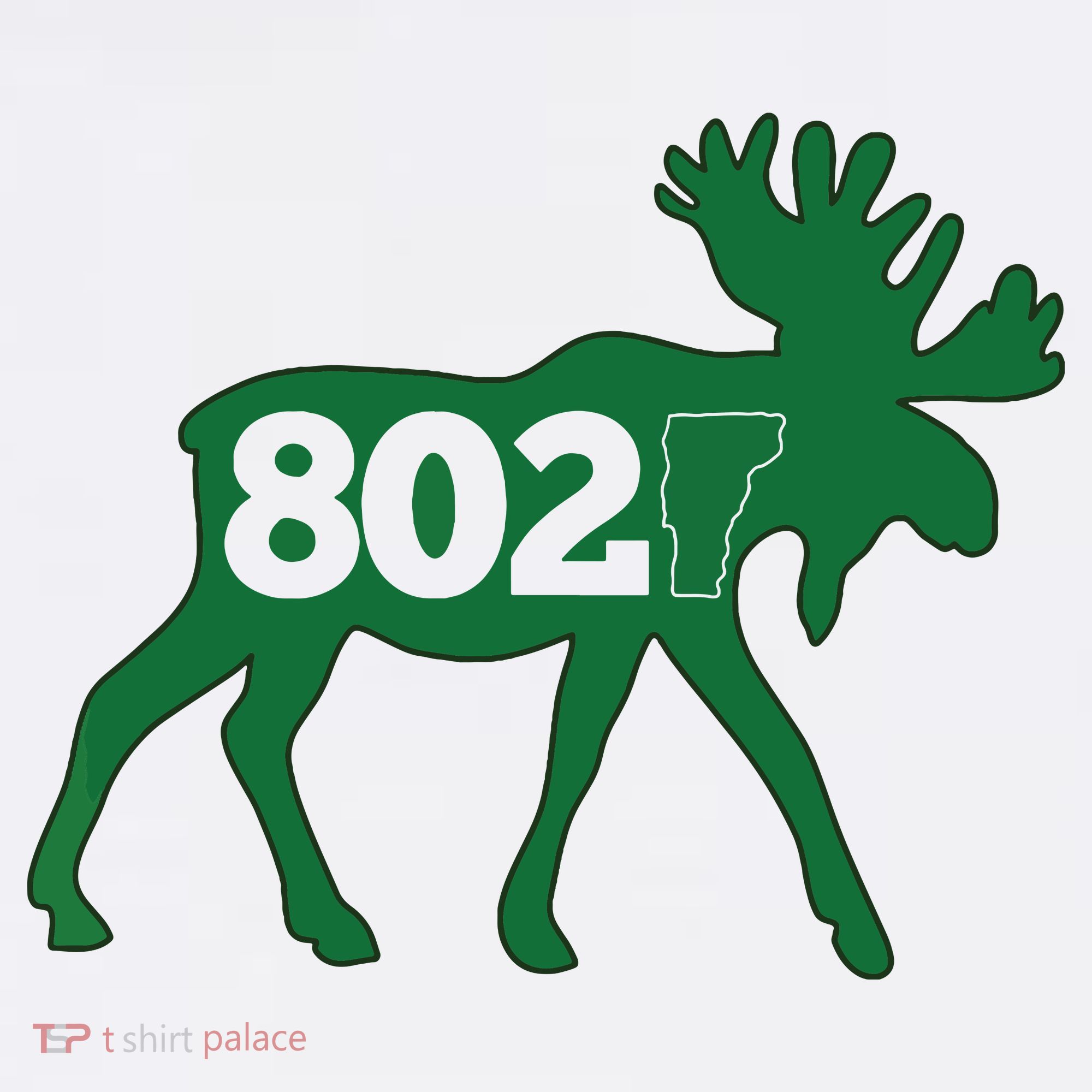 Vermont Moose 802 Vermont Green Mountain State Ornament