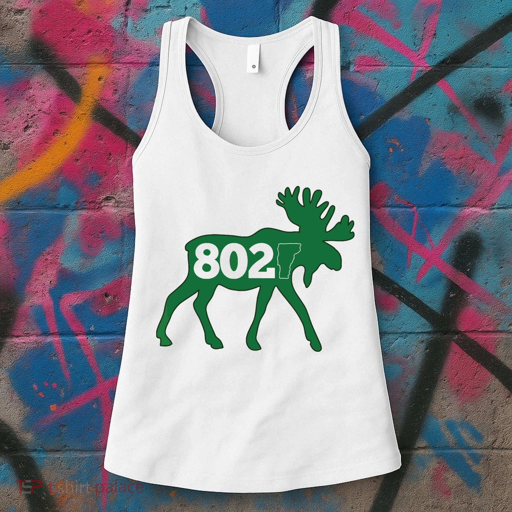 Vermont Moose 802 Vermont Green Mountain State Women's Tank Top