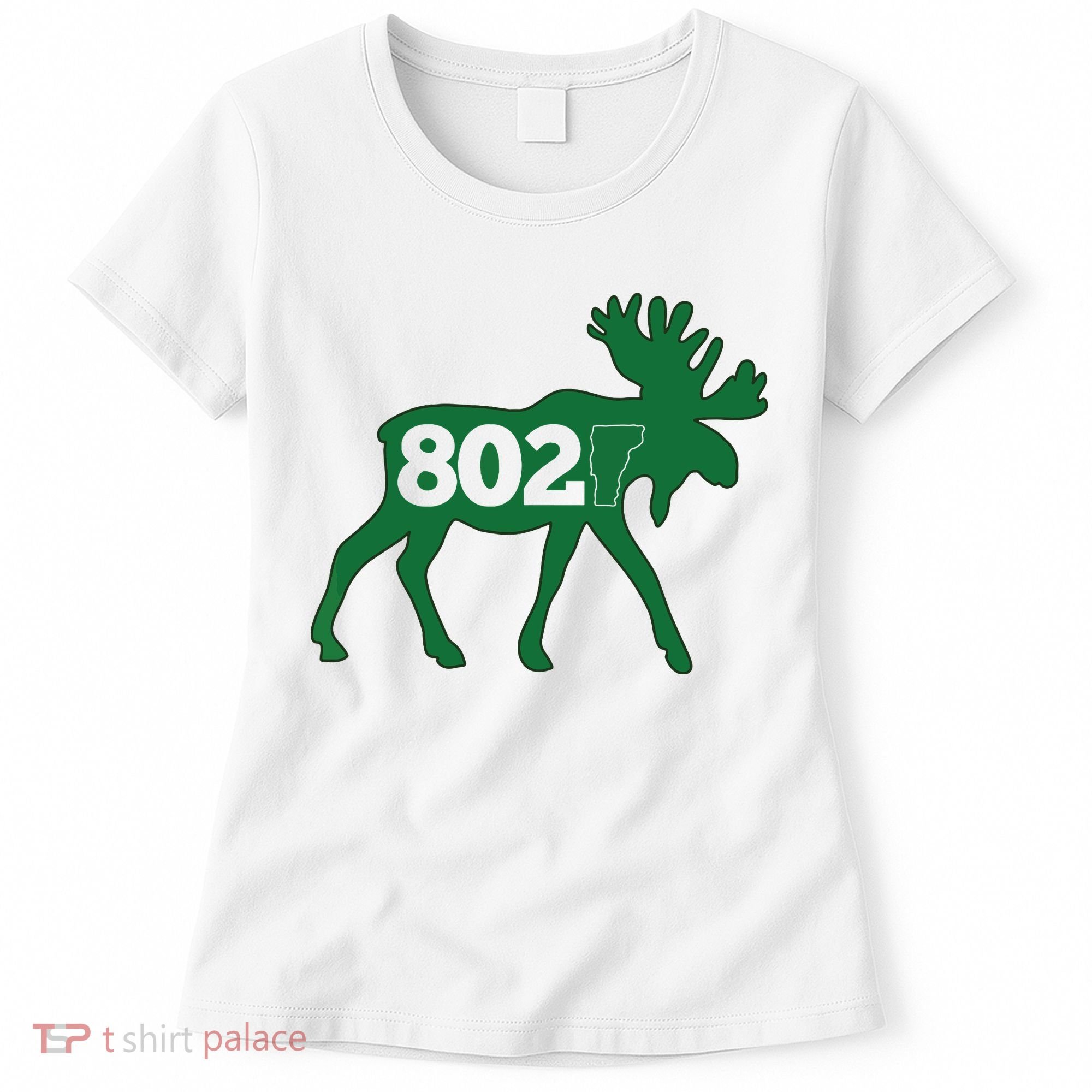 Vermont Moose 802 Vermont Green Mountain State Women's T-Shirt