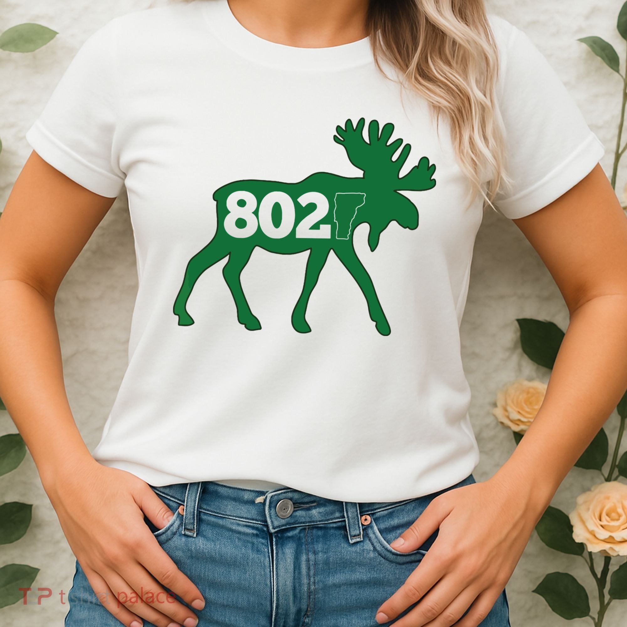 Vermont Moose 802 Vermont Green Mountain State Women's T-Shirt