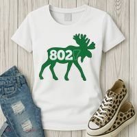 Vermont Moose 802 Vermont Green Mountain State Women's T-Shirt thumb 3
