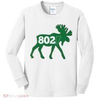 Vermont Moose 802 Vermont Green Mountain State Kids Long Sleeve Shirt thumb 0