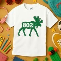 Vermont Moose 802 Vermont Green Mountain State Kids T-Shirt thumb 3