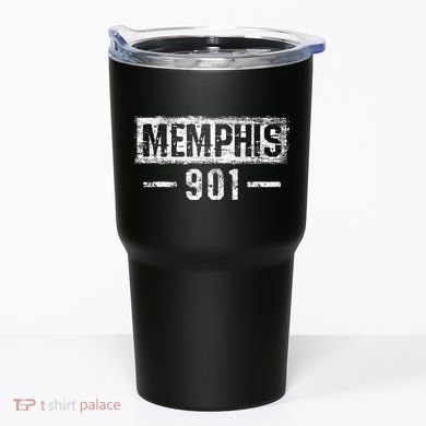 Vintage Memphis 901 Area Code Tennessee Tumbler