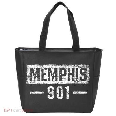 Vintage Memphis 901 Area Code Tennessee Tote Bag