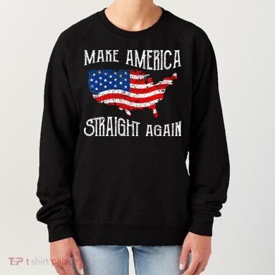 Vintage Make America Straight Again Groovy Women's Sweatshirt