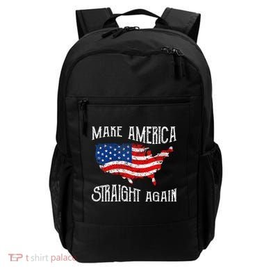 Vintage Make America Straight Again Groovy Backpack