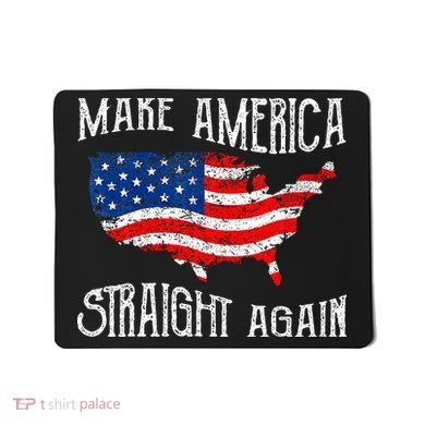 Vintage Make America Straight Again Groovy Mousepad