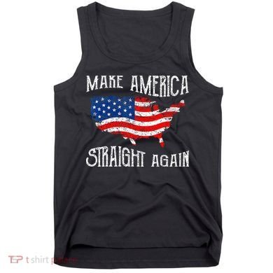 Vintage Make America Straight Again Groovy Tank Top
