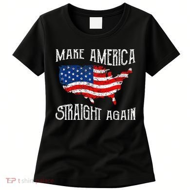 Vintage Make America Straight Again Groovy Women's T-Shirt