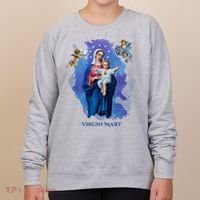 Virgin Mary Angel Religious Gift Art Women's Sweatshirt thumb 0